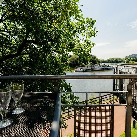 Weserwohnung - Bootshaus Urlaub Am Wasser Hamelin Exteriör bild