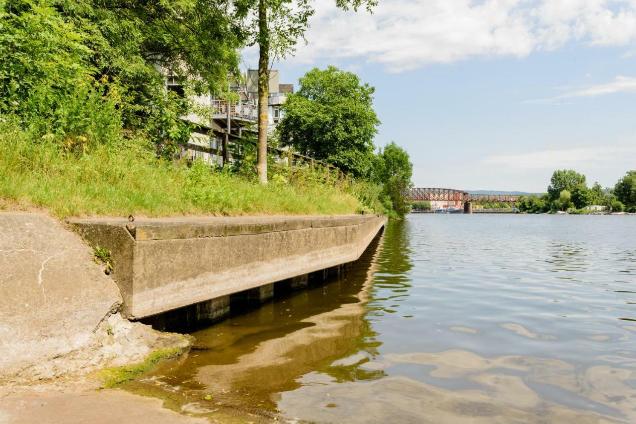 Weserwohnung - Bootshaus Urlaub Am Wasser Hamelin Exteriör bild